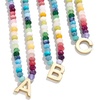 image:imageBaubleBar SemiPrecious Block Initial Necklace for Women  Colorful Personalized Necklaces Custom Pendant Necklace wNatural Gemstones Beaded Necklace Fashion JewelryJ