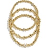 image:imageBaubleBar Three Bracelet Gift Set for Women GoldPlated Initial Beaded Bracelets Fashion Jewelry Personalized amp Trendy Gift Fashion Jewelry SetPisa