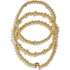 image:imageBaubleBar Three Bracelet Gift Set for Women GoldPlated Initial Beaded Bracelets Fashion Jewelry Personalized amp Trendy Gift Fashion Jewelry SetPisa