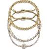 image:imageBaubleBar Three Bracelet Gift Set for Women GoldPlated Initial Beaded Bracelets Fashion Jewelry Personalized amp Trendy Gift Fashion Jewelry SetTennis