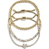 image:imageBaubleBar Three Bracelet Gift Set for Women GoldPlated Initial Beaded Bracelets Fashion Jewelry Personalized amp Trendy Gift Fashion Jewelry SetTennis