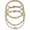 image:imageBaubleBar Three Bracelet Gift Set for Women GoldPlated Initial Beaded Bracelets Fashion Jewelry Personalized amp Trendy Gift Fashion Jewelry SetTennis