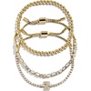 image:imageBaubleBar Three Bracelet Gift Set for Women GoldPlated Initial Beaded Bracelets Fashion Jewelry Personalized amp Trendy Gift Fashion Jewelry SetTennis