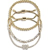image:imageBaubleBar Three Bracelet Gift Set for Women GoldPlated Initial Beaded Bracelets Fashion Jewelry Personalized amp Trendy Gift Fashion Jewelry SetTennis