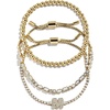 image:imageBaubleBar Three Bracelet Gift Set for Women GoldPlated Initial Beaded Bracelets Fashion Jewelry Personalized amp Trendy Gift Fashion Jewelry SetTennis