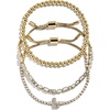 image:imageBaubleBar Three Bracelet Gift Set for Women GoldPlated Initial Beaded Bracelets Fashion Jewelry Personalized amp Trendy Gift Fashion Jewelry SetTennis
