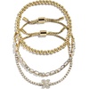 image:imageBaubleBar Three Bracelet Gift Set for Women GoldPlated Initial Beaded Bracelets Fashion Jewelry Personalized amp Trendy Gift Fashion Jewelry SetTennis