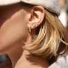 image:imageBaubleBar x Disney DemiFine Earrings  18K GoldPlated Sterling Silver Mickey Mouse Earrings Perfect for GiftingMickey Mouse Bezel Stud