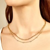 image:imageBaubleBar x Disneys Mickey Mouse DemiFine Necklace 18k GoldPlated Sterling Silver Necklace Beautiful and Classic Perfect for Mickey Mouse Fans of All AgesMickey Mouse Bezel Station Necklace