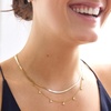 image:imageBaubleBar x Disneys Mickey Mouse DemiFine Necklace 18k GoldPlated Sterling Silver Necklace Beautiful and Classic Perfect for Mickey Mouse Fans of All AgesMickey Mouse Gold Station Necklace
