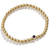 image:imageBaubleBar 18K Gold Birthstone Pisa Stretch Bracelet with Cubic Zirconia Stones for Women Gold Plated Sterling SilverLight AmethystColored