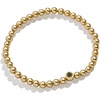 image:imageBaubleBar 18K Gold Birthstone Pisa Stretch Bracelet with Cubic Zirconia Stones for Women Gold Plated Sterling SilverPeridotColored