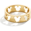 image:imageBaubleBar Disneys Mickey Mouse Outline 18K GoldPlated Sterling Silver RingGoldColored