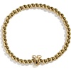 image:imageBaubleBar Initial Pisa Stretch Bracelet  Personalized GoldPlated Bracelet for Women Beaded Initial Bracelet Stacking Bracelet Custom Ball Bracelet Trendy JewelryLetter Y Solid