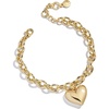 image:imageBaubleBar Millie Bubble Heart Bracelet  Beautiful Trendy Bracelet for Women Fashion Jewelry ChainLink Style Bubble Heart Perfect for GiftingGoldPlated Small