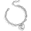 image:imageBaubleBar Millie Bubble Heart Bracelet  Beautiful Trendy Bracelet for Women Fashion Jewelry ChainLink Style Bubble Heart Perfect for GiftingSilverPlated Small