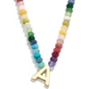 image:imageBaubleBar SemiPrecious Block Initial Necklace for Women  Colorful Personalized Necklaces Custom Pendant Necklace wNatural Gemstones Beaded Necklace Fashion JewelryA
