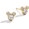 image:imageBaubleBar x Disney DemiFine Earrings  18K GoldPlated Sterling Silver Mickey Mouse Earrings Perfect for GiftingMickey Mouse Bezel Stud