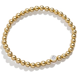 image:imageBaubleBar 18K Gold Birthstone Pisa Stretch Bracelet with Cubic Zirconia Stones for Women Gold Plated Sterling SilverCrystalColored