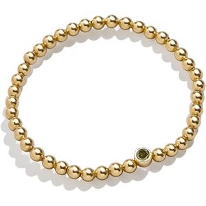image:imageBaubleBar 18K Gold Birthstone Pisa Stretch Bracelet with Cubic Zirconia Stones for Women Gold Plated Sterling SilverPeridotColored