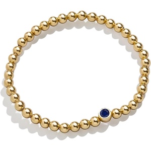image:imageBaubleBar 18K Gold Birthstone Pisa Stretch Bracelet with Cubic Zirconia Stones for Women Gold Plated Sterling SilverSapphireColored