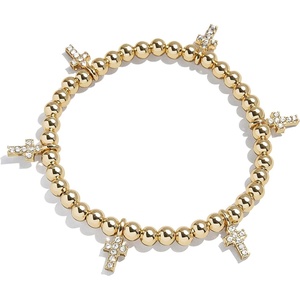 image:imageBaubleBar Divine Energy Pisa Bracelet Trendy Fashion Jewelry Stretch Bracelets for All Ages Stackable and BeautifulCross