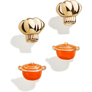 image:imageBaubleBar Food amp DrinkThemed Statement Earrings Novelty Earrings for Women Costume JewelryOrder Up  Set of 2