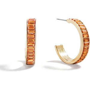 image:imageBaubleBar Hoop and Drop Earrings for Women Fashion Jewelry Beautiful and Giftable EarringsOrange Hoop