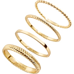 image:imageBaubleBar Mamie 18K GoldPlated Sterling Silver Ring SetGoldColored