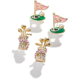 image:imageBaubleBar SportThemed Statement Earrings Novelty Stud Earrings for Women Costume JewelryHole in One Set