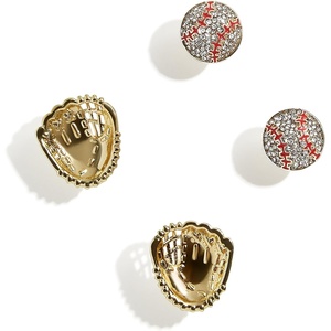 image:imageBaubleBar SportThemed Statement Earrings Novelty Stud Earrings for Women Costume JewelryPlay Ball