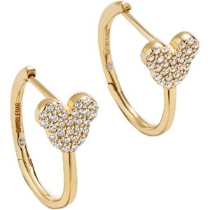 image:imageBaubleBar x Disney DemiFine Earrings  18K GoldPlated Sterling Silver Mickey Mouse Earrings Perfect for GiftingMickey Mouse Huggie Hoop