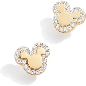 image:imageBaubleBar x Disney DemiFine Earrings  18K GoldPlated Sterling Silver Mickey Mouse Earrings Perfect for GiftingMickey Mouse Pave Stud