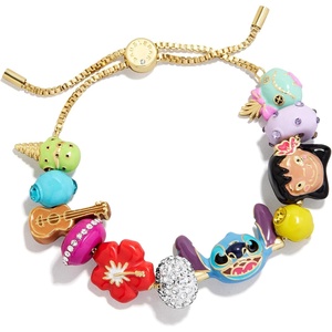 image:imageBaubleBar x Disney Friends Forever Charm Bracelet  Pull Tie Bracelet with Chunky Beads Disney Characters Fashion Jewelry Stackable and Stylish Accessories for WomenLilo  Stitch