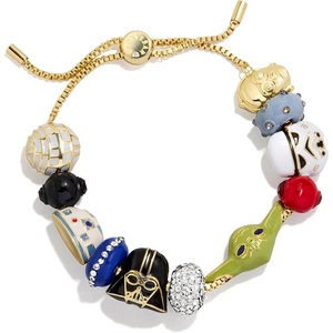 image:imageBaubleBar x Disney Friends Forever Charm Bracelet  Pull Tie Bracelet with Chunky Beads Disney Characters Fashion Jewelry Stackable and Stylish Accessories for WomenSTAR WARS