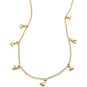 image:imageBaubleBar x Disneys Mickey Mouse DemiFine Necklace 18k GoldPlated Sterling Silver Necklace Beautiful and Classic Perfect for Mickey Mouse Fans of All AgesMickey Mouse Gold Station Necklace