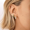 image:imageBaubleBar 18K GoldPlated Sterling Silver Birthstone Huggie EarringsTopazColored
