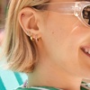 image:imageBaubleBar 18K GoldPlated Sterling Silver Birthstone Huggie EarringsTopazColored