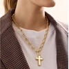 image:imageBaubleBar Cross Statement Necklace Giftable Fashion Jewelry for Women Perfect for Birthday Christmas Valentines Day and EasterHope Necklace