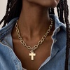 image:imageBaubleBar Cross Statement Necklace Giftable Fashion Jewelry for Women Perfect for Birthday Christmas Valentines Day and EasterPriscilla Necklace