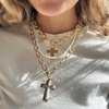 image:imageBaubleBar Cross Statement Necklace Giftable Fashion Jewelry for Women Perfect for Birthday Christmas Valentines Day and EasterPriscilla Necklace
