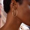 image:imageBaubleBar Dalilah GoldPlated Hoop Earrings for Women  Lightweight Hypoallergenic GoldPlated Hoops with Post Back ClosureDelicate  20 mm