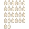 image:imageBaubleBar Initial Necklace  Dainty GoldPlated Personalized Letter Pendant Necklace Small Dog Tag Style DesignMother of Pearl