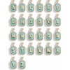 image:imageBaubleBar Initial Necklace  Dainty GoldPlated Personalized Letter Pendant Necklace Small Dog Tag Style DesignTurquoise Stone
