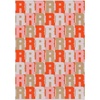 image:imageBaubleBar On Repeat Custom Blanket PinkOrange Letter APinkOrange