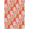 image:imageBaubleBar On Repeat Custom Blanket PinkOrange Letter APinkOrange