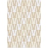 image:imageBaubleBar On Repeat Custom Blanket PinkOrange Letter CNaturalBeige
