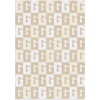 image:imageBaubleBar On Repeat Custom Blanket PinkOrange Letter CNaturalBeige