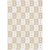 image:imageBaubleBar On Repeat Custom Blanket PinkOrange Letter CNaturalBeige