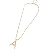 image:imageBaubleBar Oversized Initial Pisa Necklace for Women GoldPlated Beaded Necklace Perfect Personalized GiftR